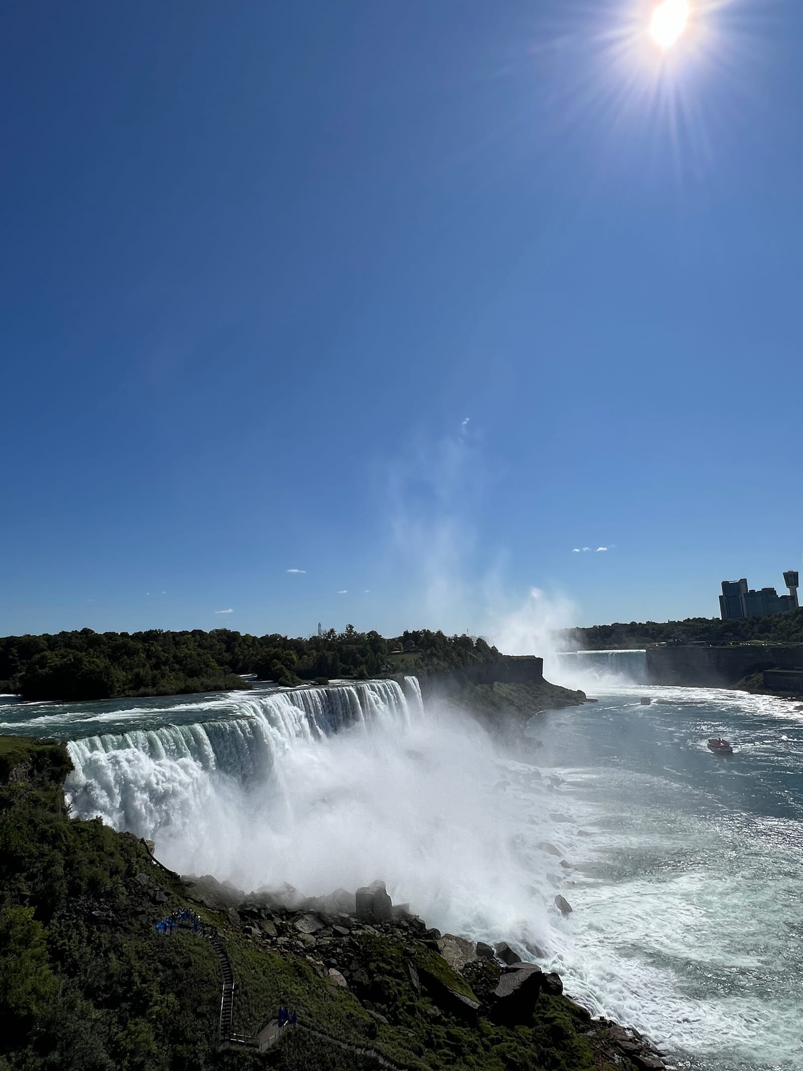 Niagara Falls Canada scenic view from the water
